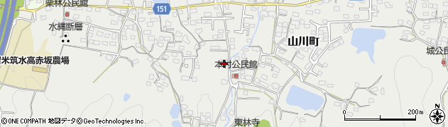 福岡県久留米市山川町432周辺の地図