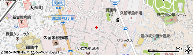 福岡県久留米市諏訪野町2217周辺の地図