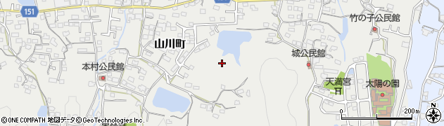 福岡県久留米市山川町周辺の地図