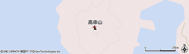 高串山周辺の地図