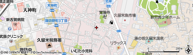 福岡県久留米市諏訪野町2189周辺の地図
