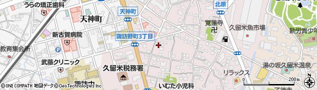 福岡県久留米市諏訪野町2230周辺の地図