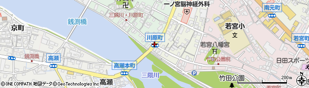 竹田新町周辺の地図