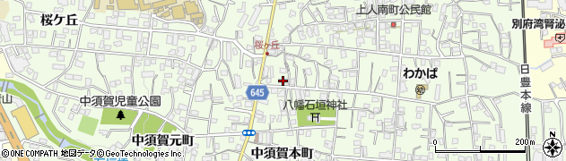 大分県別府市北石垣1056周辺の地図