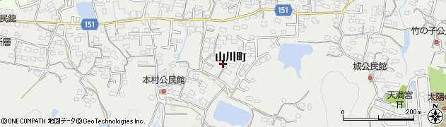 福岡県久留米市山川町670周辺の地図