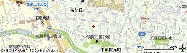 大分県別府市桜ケ丘周辺の地図