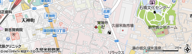 福岡県久留米市諏訪野町2529周辺の地図