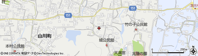 福岡県久留米市山川町882周辺の地図