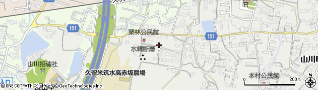 福岡県久留米市山川町139周辺の地図