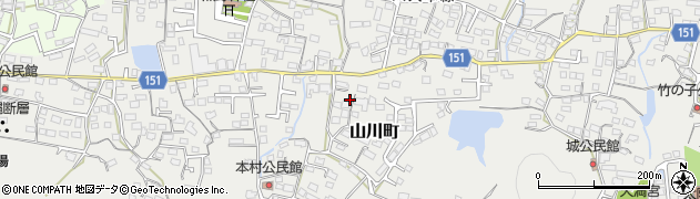 福岡県久留米市山川町680周辺の地図