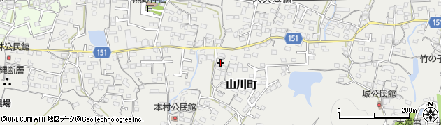 福岡県久留米市山川町698周辺の地図