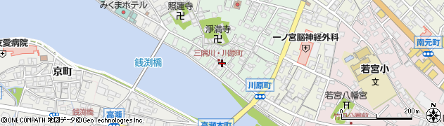 大分県日田市川原町周辺の地図