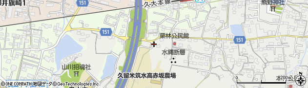 福岡県久留米市山川町124周辺の地図
