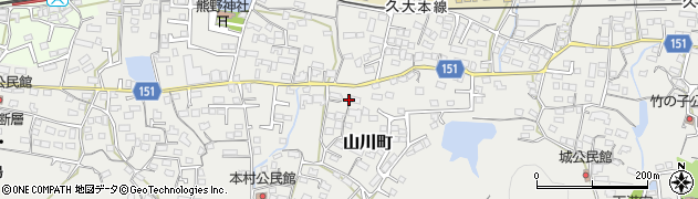 福岡県久留米市山川町703周辺の地図