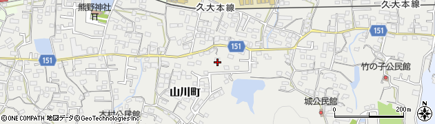 福岡県久留米市山川町718周辺の地図