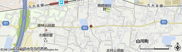 福岡県久留米市山川町310周辺の地図