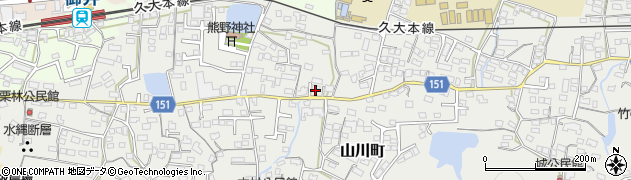 福岡県久留米市山川町1282周辺の地図