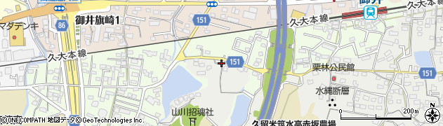 福岡県久留米市山川町3周辺の地図