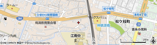 福岡県久留米市白山町33周辺の地図