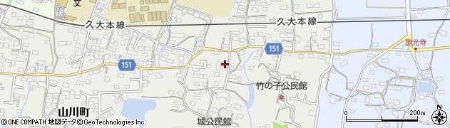福岡県久留米市山川町894周辺の地図