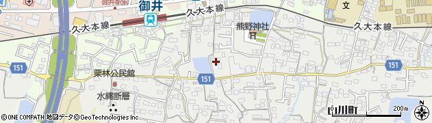 福岡県久留米市山川町311周辺の地図