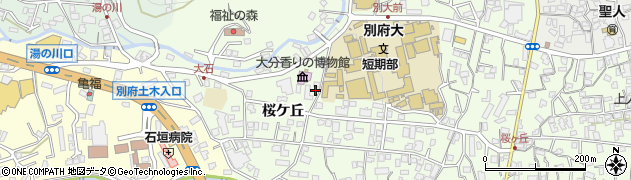 大分県別府市北石垣49周辺の地図