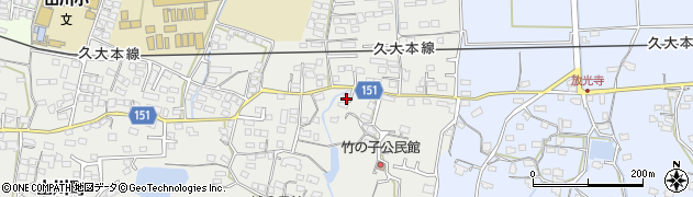 福岡県久留米市山川町1161周辺の地図