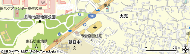 ホームセンターグッデイ別府店周辺の地図