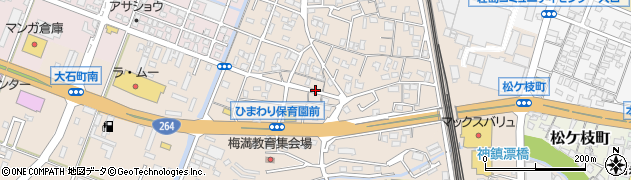 福岡県久留米市白山町462周辺の地図