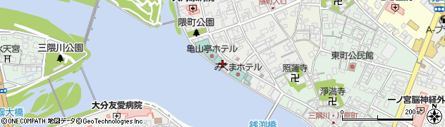 日田の宿よろづや周辺の地図