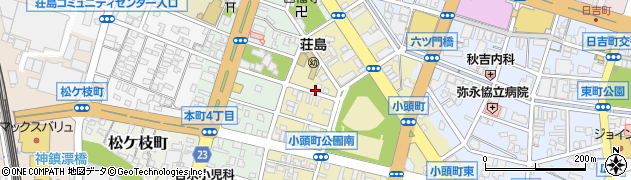 福岡県久留米市小頭町周辺の地図