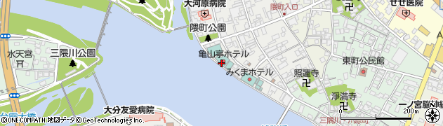 亀山亭ホテル周辺の地図
