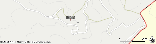 塚原温泉周辺の地図