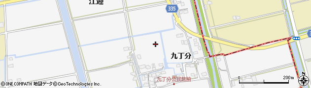 佐賀県三養基郡上峰町九丁分周辺の地図