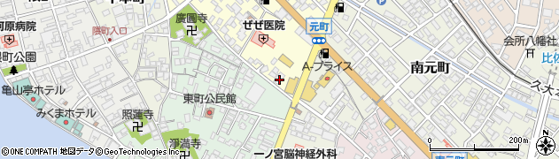 日田バス観光周辺の地図