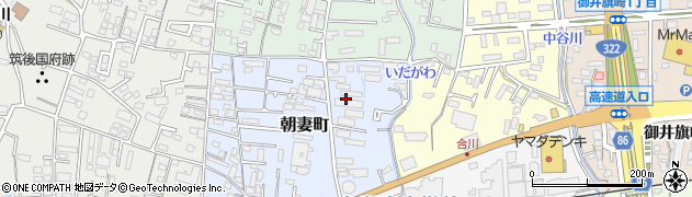 福岡県久留米市朝妻町4周辺の地図