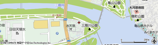 大分県日田市中ノ島町周辺の地図