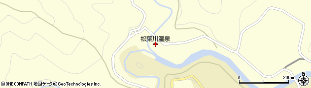 ホテル松葉川温泉周辺の地図