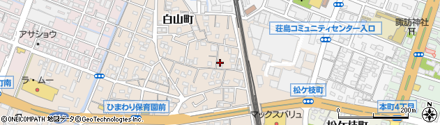 福岡県久留米市白山町120周辺の地図