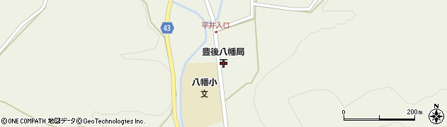 豊後八幡郵便局 ＡＴＭ周辺の地図