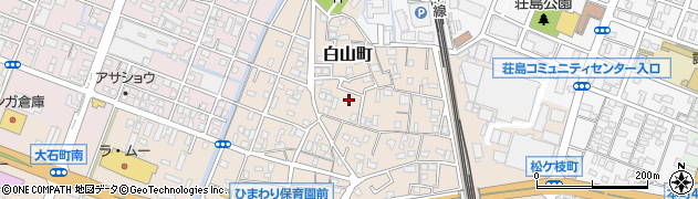 福岡県久留米市白山町133周辺の地図