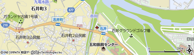 セブンイレブン日田石井町店周辺の地図