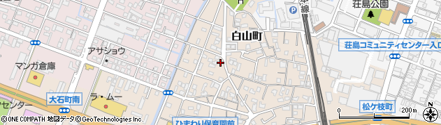 福岡県久留米市白山町407周辺の地図