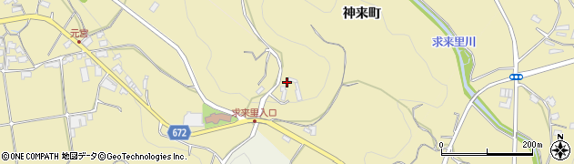 大分県日田市神来町1171周辺の地図