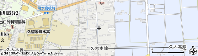 福岡県久留米市山川町1467周辺の地図