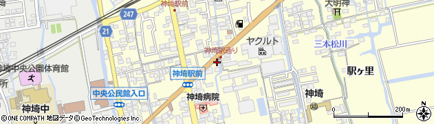 神埼駅﻿通りバス停(昭和バス)周辺の地図