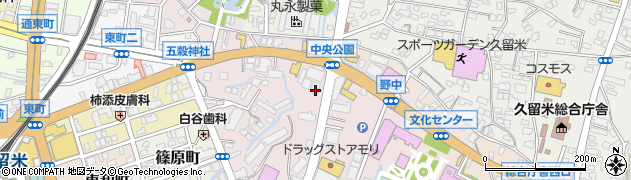 福岡県久留米市諏訪野町2705周辺の地図