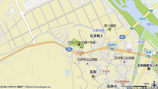 〒877-0061 大分県日田市石井の地図