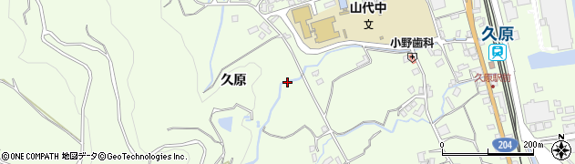 佐賀県伊万里市山代町久原周辺の地図