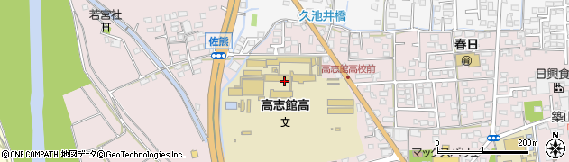 高志館高等学校周辺の地図
